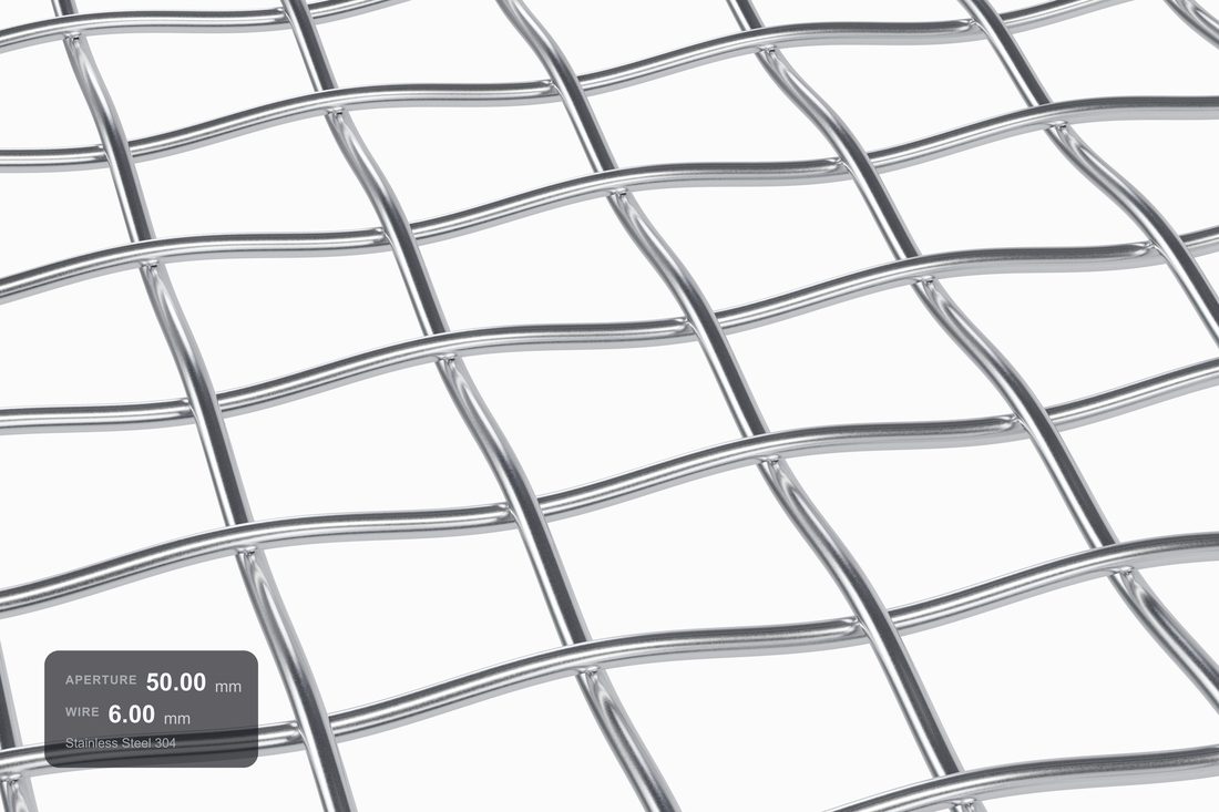 Coarse screen mesh 50 mm render